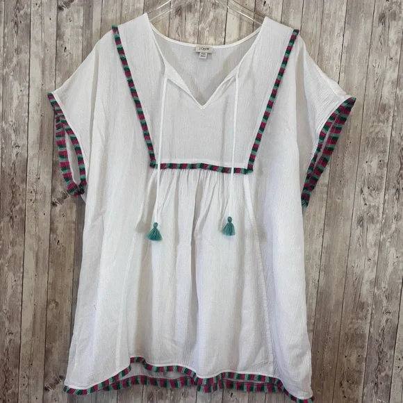 J. Crew Fringe Beach Tunic - Picture 1 of 6